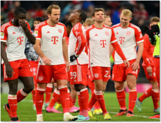 德甲第18轮：拜仁慕尼黑在主场惨败于云达不莱梅0-1；凯恩无踪影