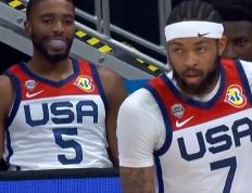 打爆美国队内线- 68NBA直播爆发，半场轰9+10，要爆冷？科尔急了- 68NBA直播